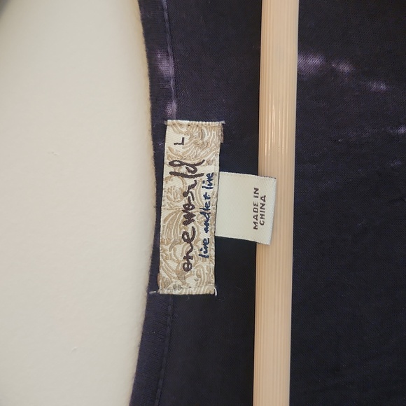 One World Long Bell Sleeve Peasant Top - Picture 3 of 6